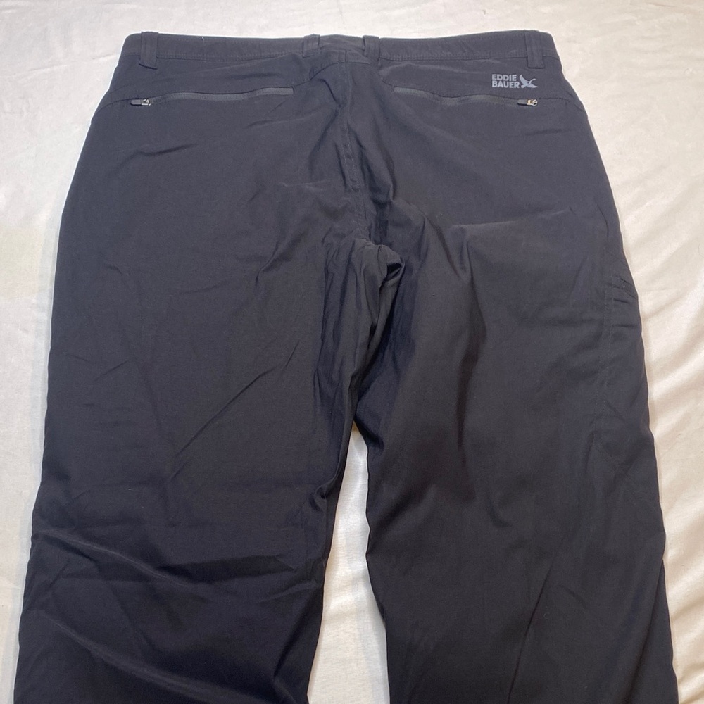 Eddie Bauer Men's Black Fleece Lined Pants Size 34X30 - Picture 7 of 13